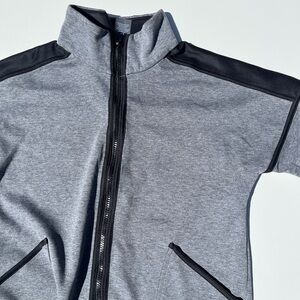 Champion Gray and Black Full-Zip Hoodie